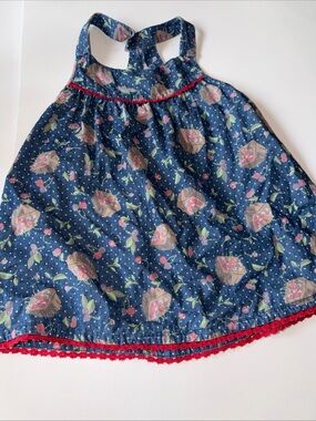 Girls' Navy Floral with Red Trim Matilda Jane Girls size 6 Getaway Tunic Camp